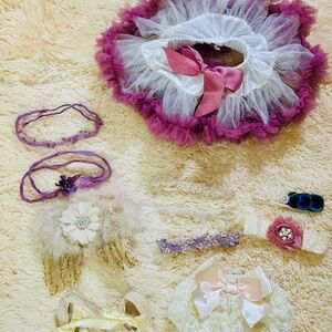 Beautiful accessories for newborn baby girl photo shoots